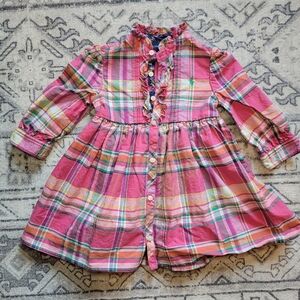 Ralph Lauren Plaid Dress 12 Months